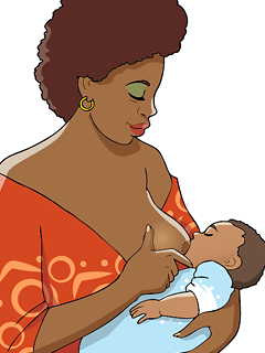 When your baby is positioned well, his or her mouth will be filled with breast.